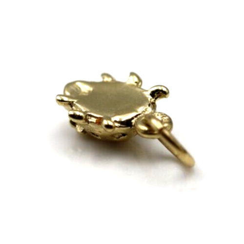 Genuine 9k 9ct 375 Yellow Gold Small Beetle Pendant / Charm
