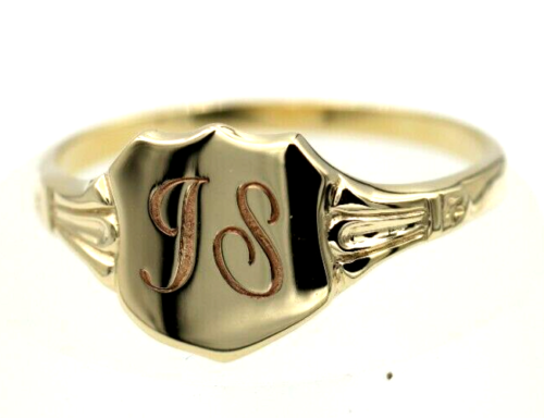 B on sale signet ring