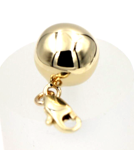 Kaedesigns 9ct 9k Yellow, Rose or White Gold Plain 14mm Ball Pendant + Parrot Clasp