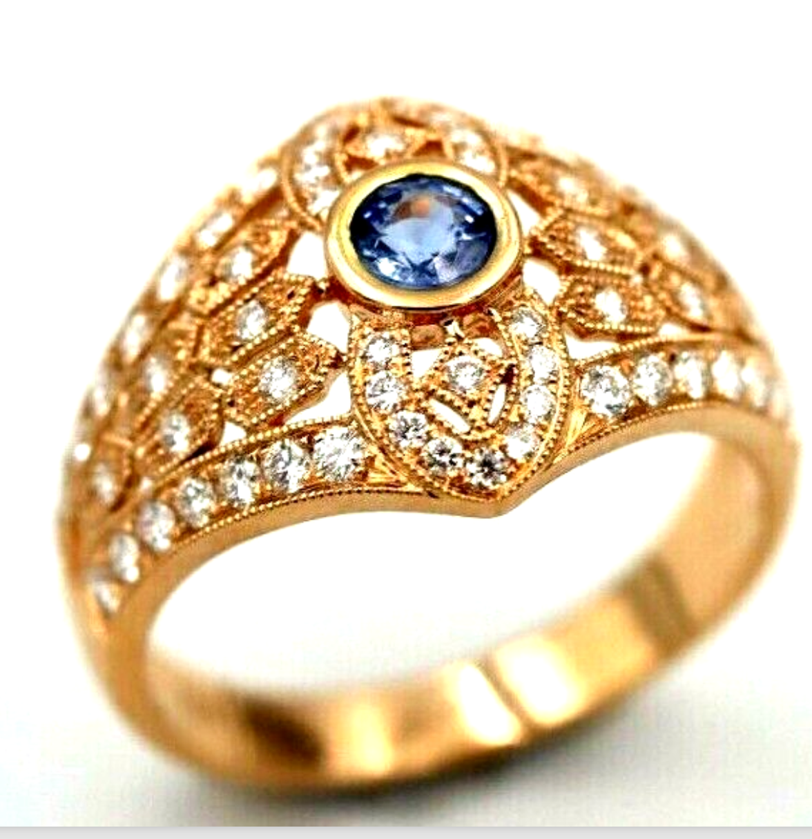 Sapphire diamond ring