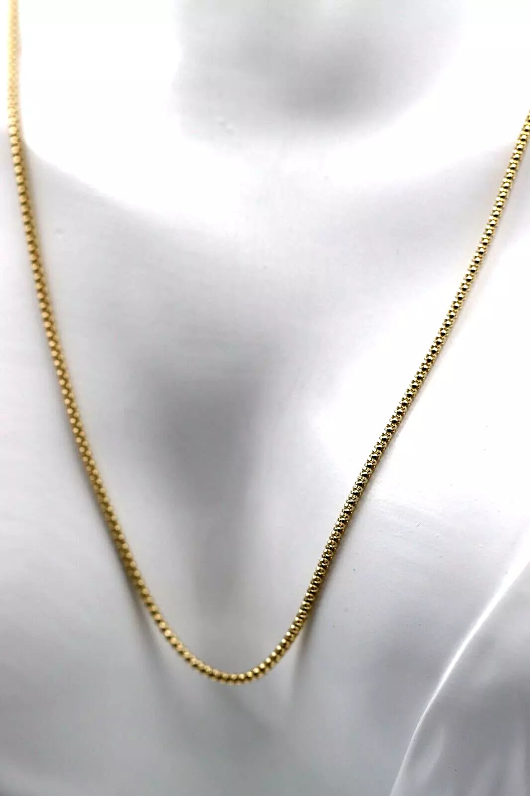 Genuine 9ct Yellow Gold Solid Kerb Curb Chain Necklace 45cm 5grams