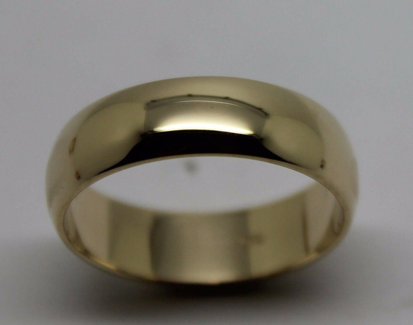 Genuine New Solid 9ct Yellow, Rose or White Gold 6mm Wedding Band Ring Size L