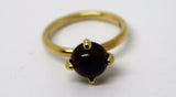 Size R 9ct 9k Yellow, Rose or White Gold Cabochon Garnet Stacker Ring
