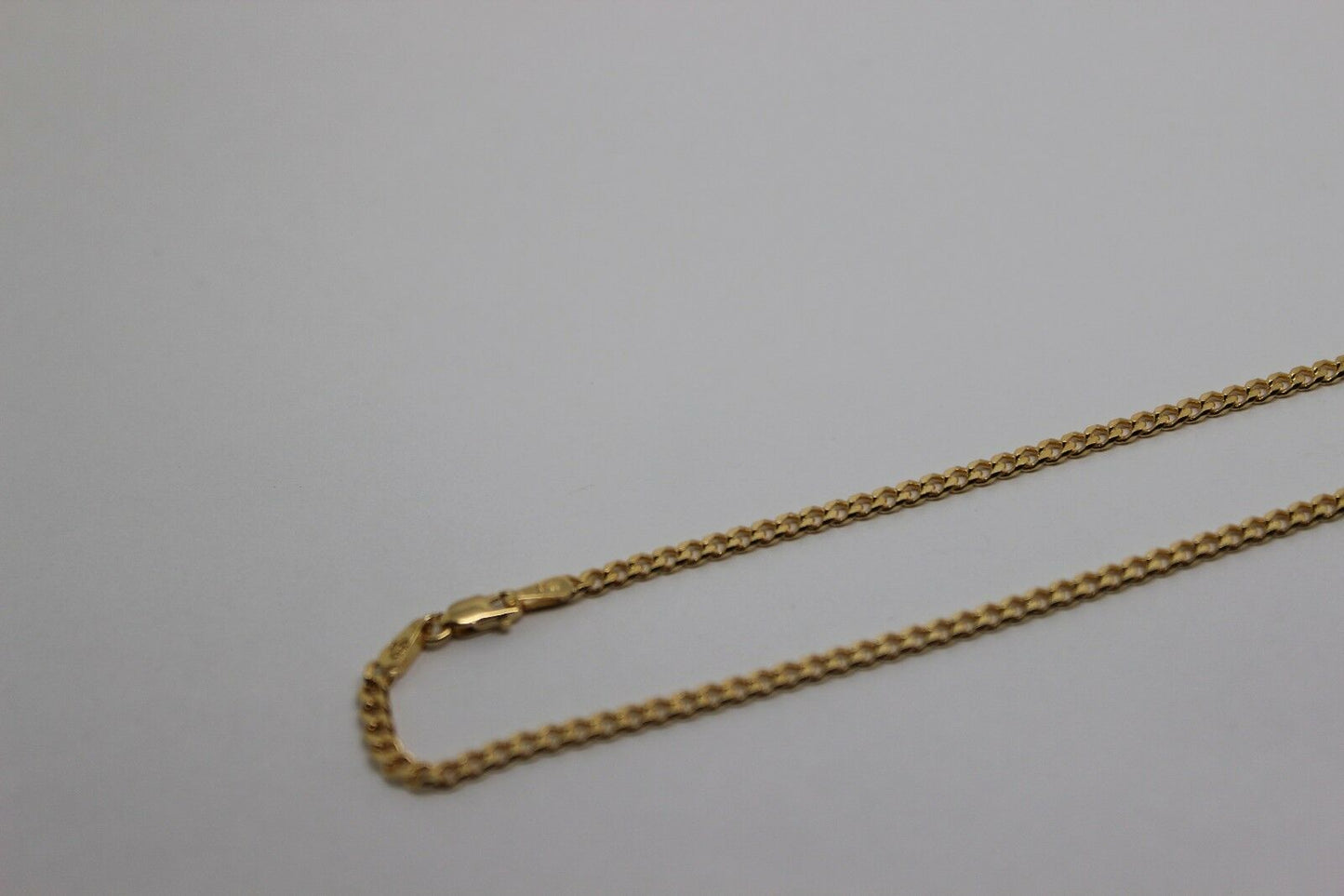 Genuine 9ct Solid Yellow Gold 25cm Kerb Curb Anklet Belcher 3.8g