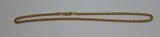 Genuine 9ct Solid Yellow Gold 25cm Kerb Curb Anklet Belcher 3.8g