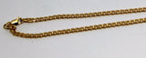 Genuine 9ct Solid Yellow Gold 25cm Kerb Curb Anklet Belcher 3.8g