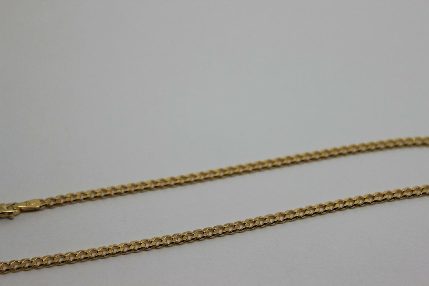 Genuine 9ct Solid Yellow Gold 25cm Kerb Curb Anklet Belcher 3.8g