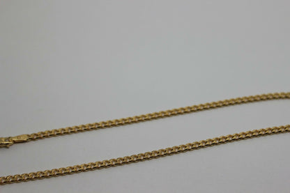 Genuine 9ct Solid Yellow Gold 25cm Kerb Curb Anklet Belcher 3.8g