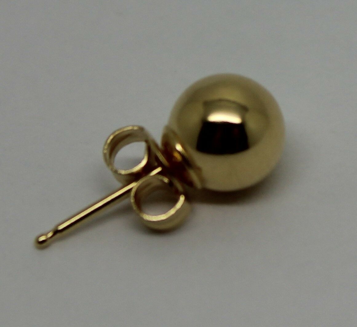 New Genuine 18ct Yellow Gold One 4mm Stud Ball Earring