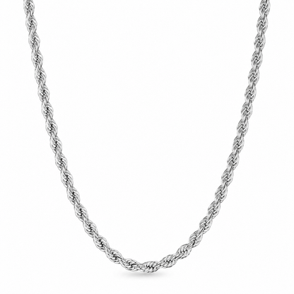 Sterling Silver 925 2.5mm French Rope Chain Necklace