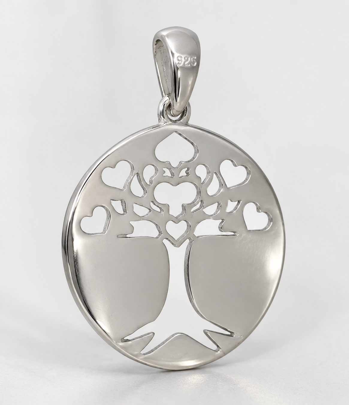Genuine Sterling Silver 925 20mm Round ‘Tree of Life’ Pendant