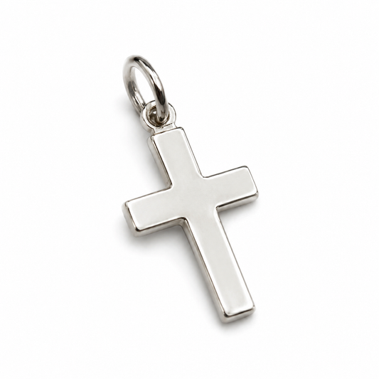 Genuine Sterling Silver 925 Cross Tiny Small Pendant Charm
