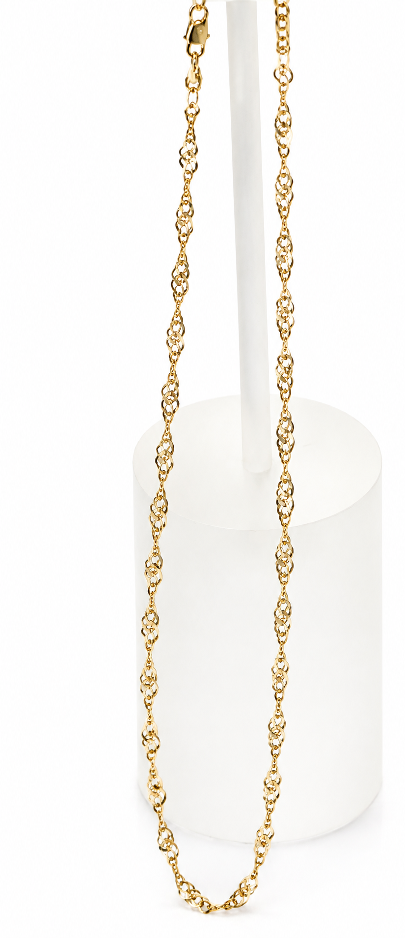 Genuine 9ct 9k 375 Yellow Gold 25cm Singapore Twist Anklet