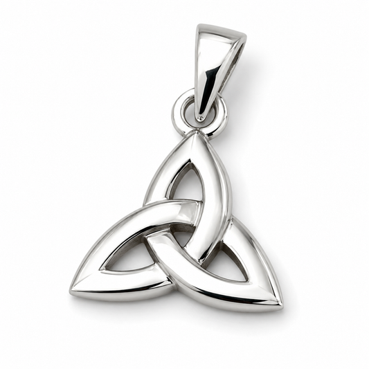 Genuine Sterling Silver 925 Celtic Knot Heart Pendant / Charm