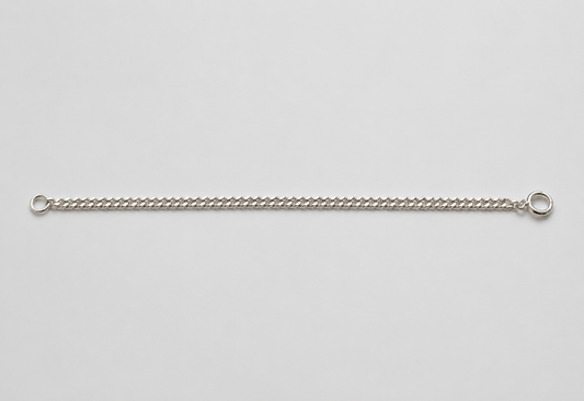 Sterling Silver 925 Safety 8cm Chain Light Necklace Bracelet Safety Chain
