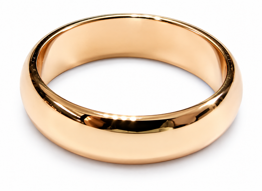 Genuine Custom Made Solid 18ct 18kt 750 Yellow, Rose or White Gold 6mm Wedding Band