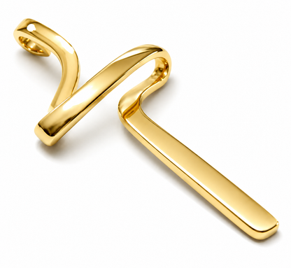 Kaedesigns, Genuine Large Modern 9ct 375 Yellow, Rose or White Gold Cross Crucifix Pendant 277