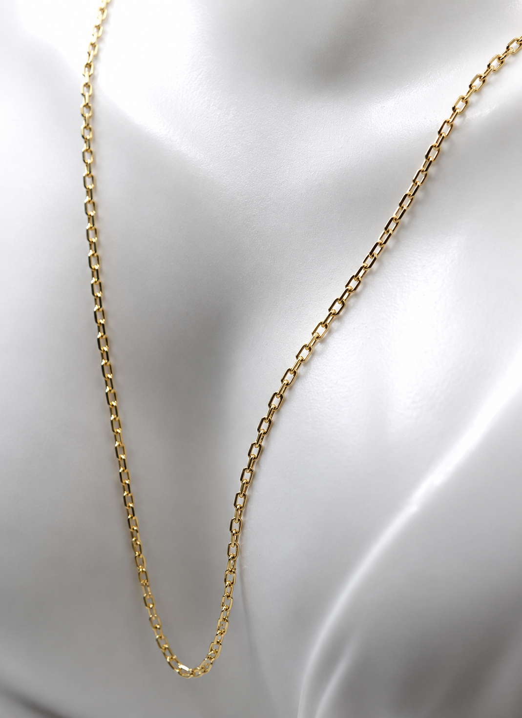 Genuine 9ct 9k 375 Yellow Gold  Diamond Cut Anchor 2mm Chain Necklace - Choose from 40cm, 45cm, 50cm and 60cm