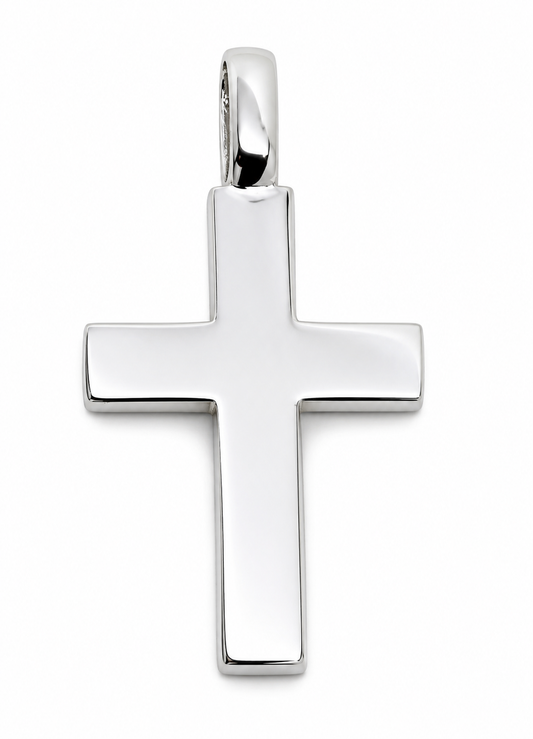 Kaedesigns Genuine Large Heavy Sterling Silver Huge Cross Pendant with 9mm bale