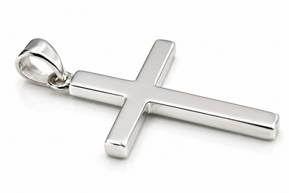 Kaedesigns Genuine Large Sterling Silver 925 Cross Pendant 36mm x 21mm