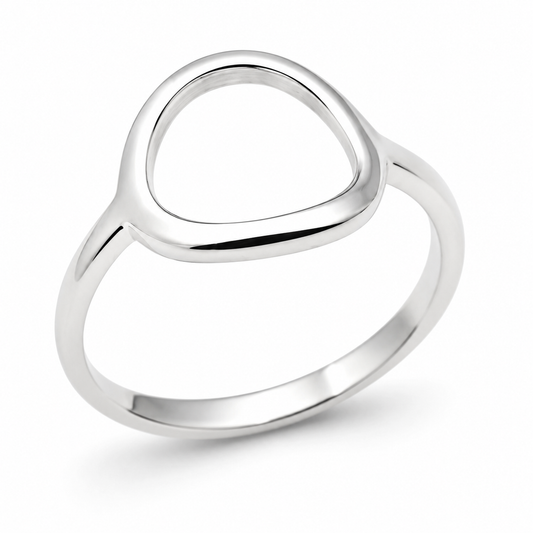 Kaedesigns Genuine Solid Sterling Silver 925 Open Circle Ring in your size