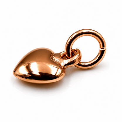 Solid Genuine Tiny Very Small 9ct Yellow, Rose or White Gold or Sterling Silver Heart Charm Pendant