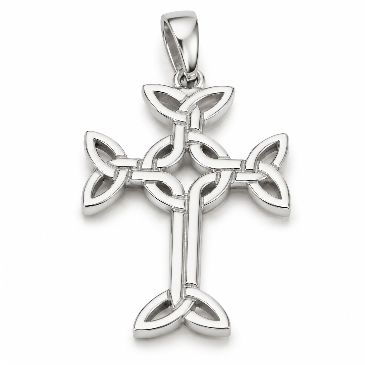 Genuine Small 9ct 9k 375 Yellow, Rose Or White Gold Celtic Cross Pendant