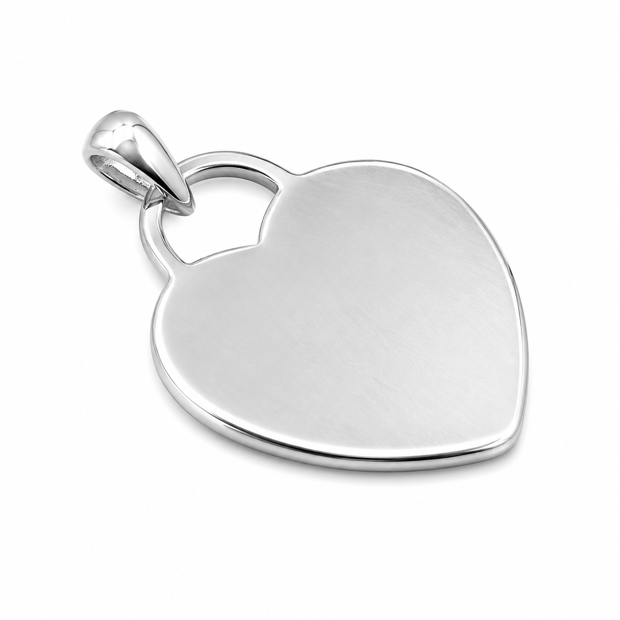 Genuine 9ct 9K 375 Yellow, Rose or White Gold Heart Shield Disc Pendant Charm Engravable