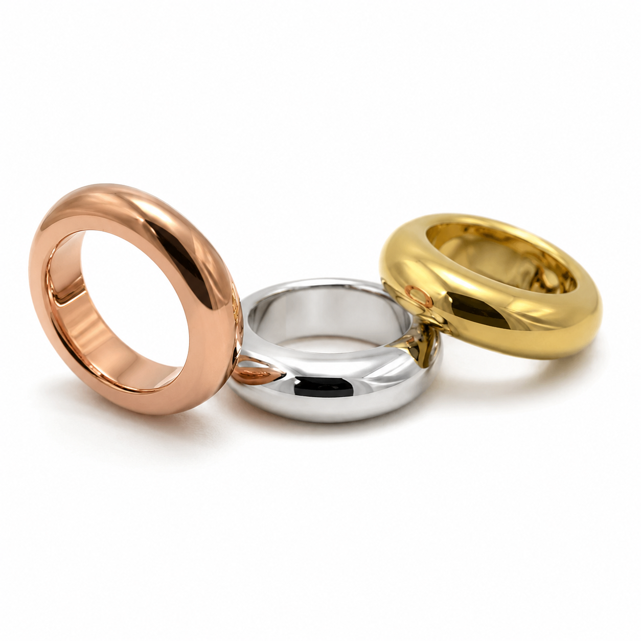 Genuine 9ct 9k 375 Yellow, Rose Or White Gold Charm Bead Spacer
