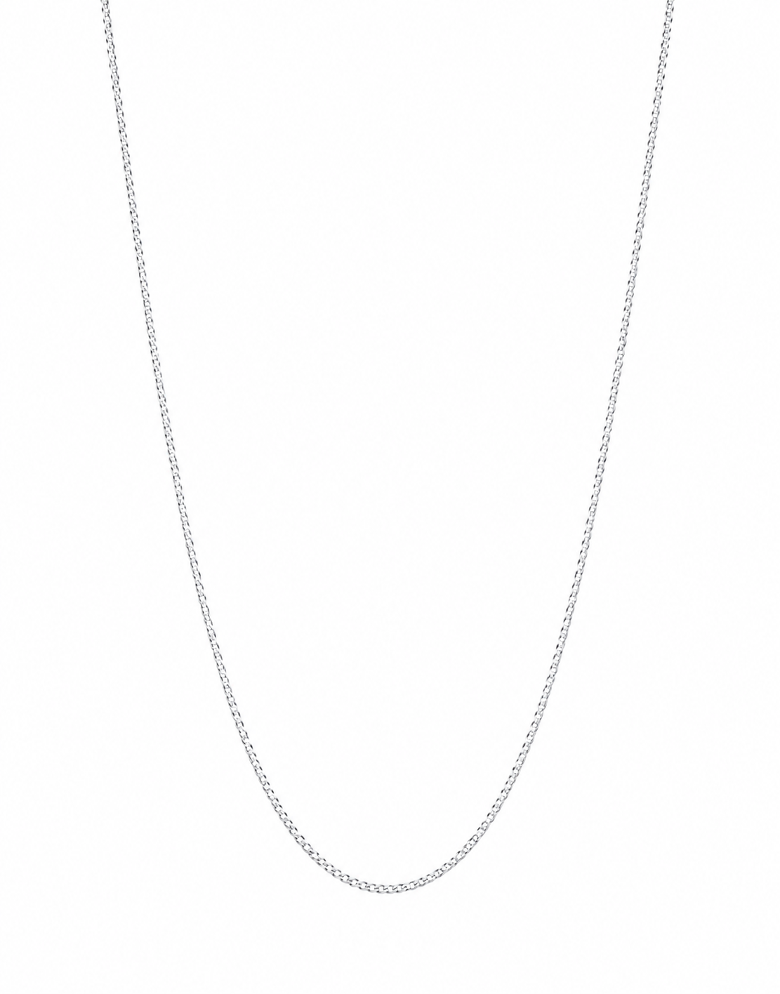Genuine Sterling Silver 925 Kerb Curb Link Chain Necklace 40cm, 45cm, 50cm or 55cm