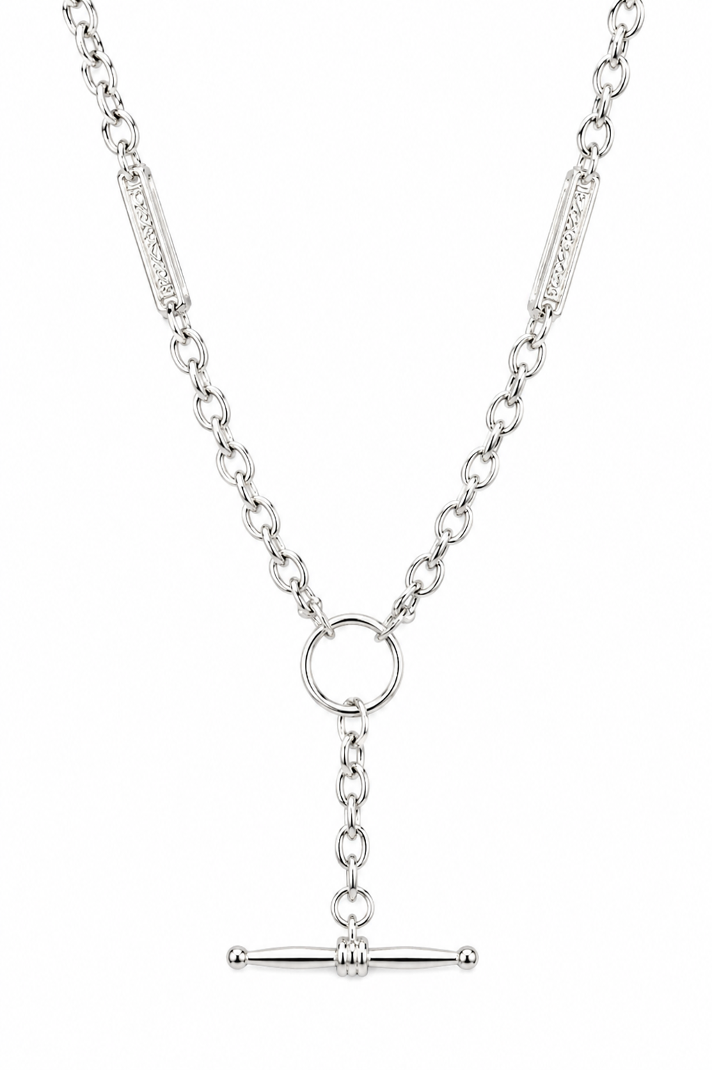 Heavy Genuine Sterling Silver 925 Antique Oval Belcher Link FOB Chain Necklace