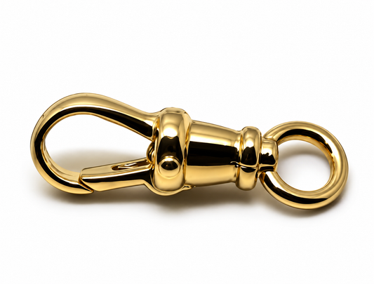 Genuine 9ct 9k 375 Solid Yellow or Rose Gold Albert Swivel Clasp 19mm Size