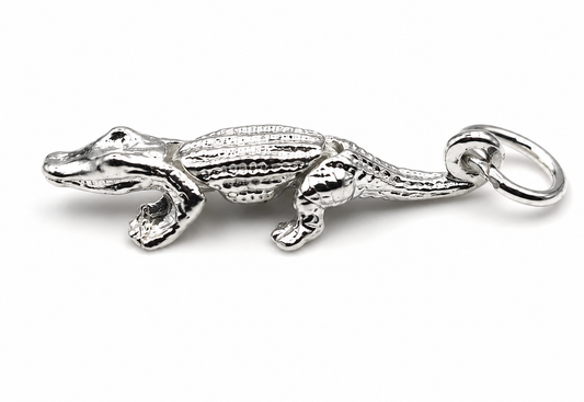 Sterling Silver 925 Small Movable Croc Crocodile Charms or Pendant