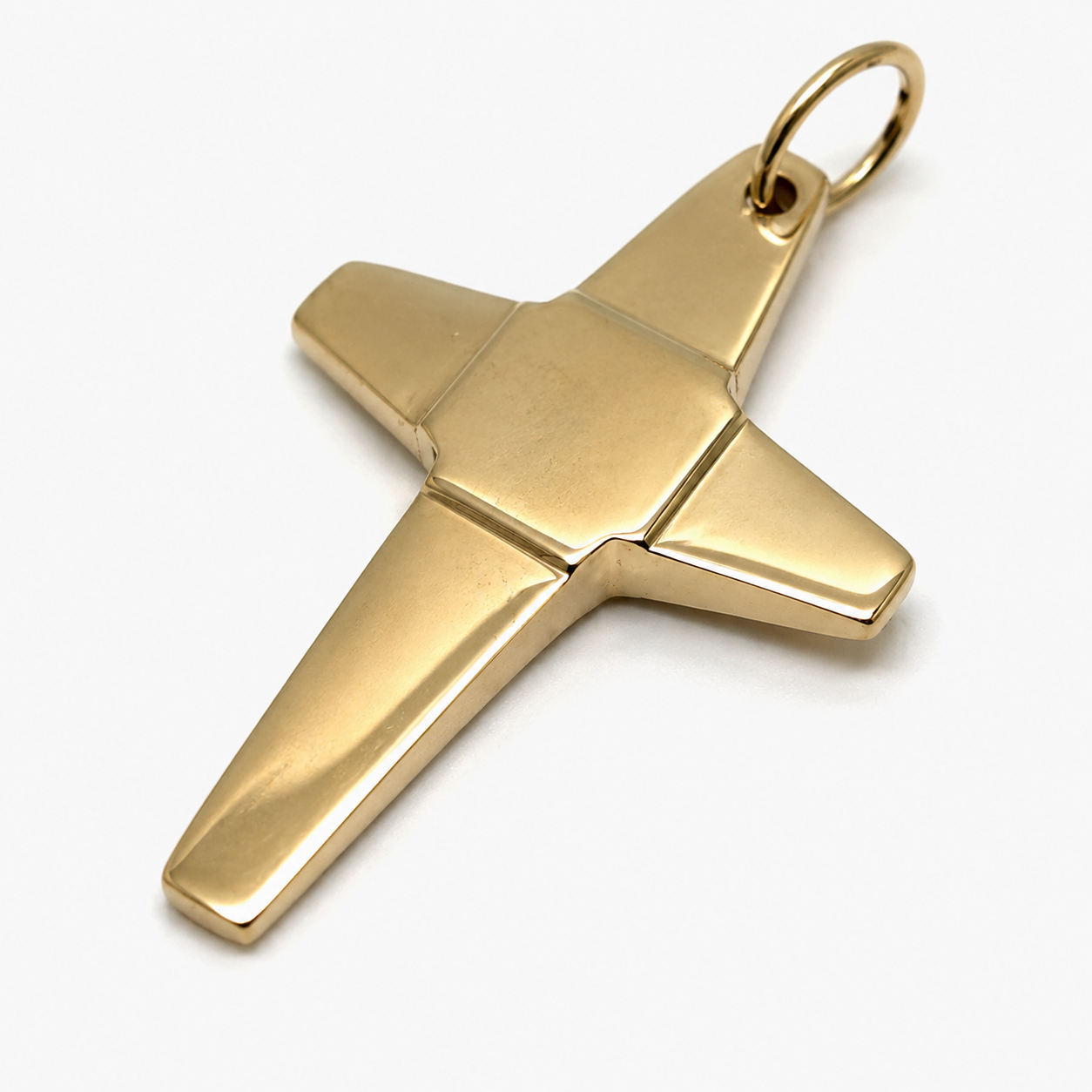 Kaedesigns Large Solid Heavy 9ct 9k 375 Yellow, Rose Or White Gold Flat Plain Cross Pendant