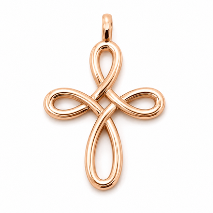 Kaedesigns, Large 9ct 9k 375 Yellow, Rose Or White Gold Fancy Celtic Cross Pendant 402