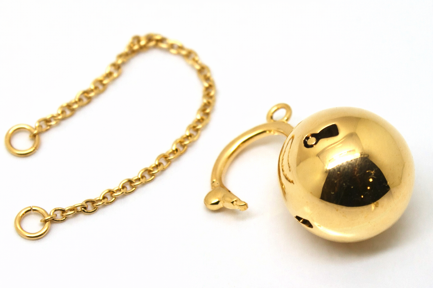 Genuine New 9ct Yellow, Rose or White Gold Ball Round Pendant Locket