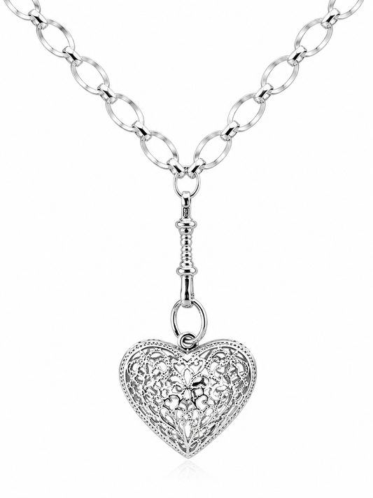 Sterling Silver 925 Heavy Oval Belcher Chain Necklace + Pendant