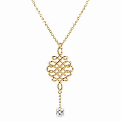 Genuine 9ct 9k 375 Yellow Gold Belcher Cable Chain Necklace 42cm + Filigree Disc Pendant + Lab Grown Diamond