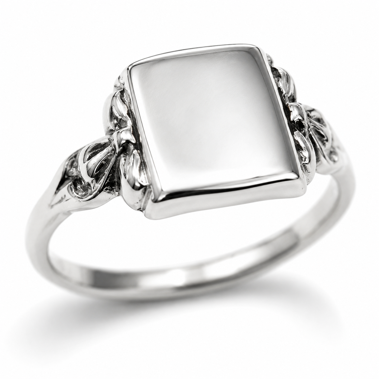 Genuine Solid Sterling Silver 925 Signet Ring In your ring size