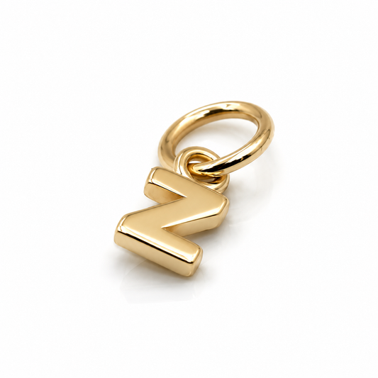 Genuine 9ct 9kt 375 Tiny Very Small Yellow, Rose & White Gold Initial Pendant Charm Z