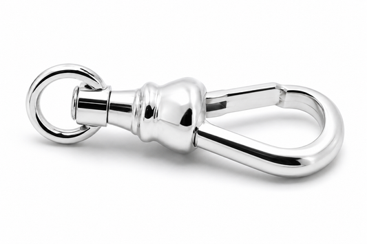 Genuine Solid Sterling Silver 925 Albert Swivel Clasp 22mm