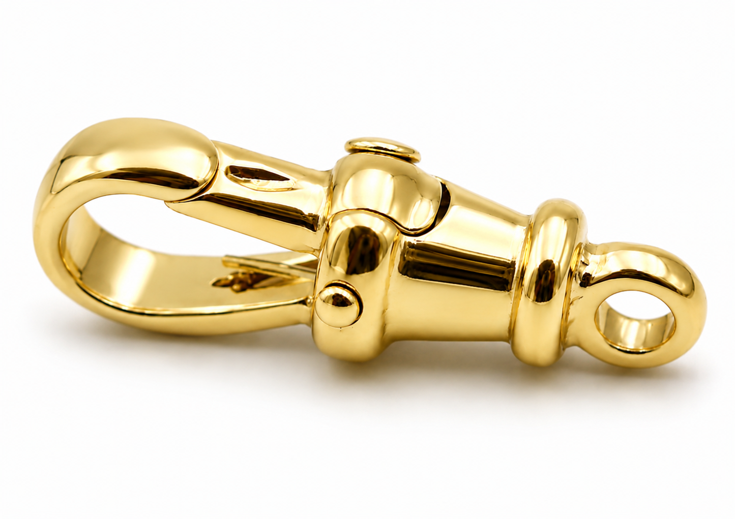 Genuine 9k 9ct 375 Yellow or Rose Gold Rotates Albert Swivel Clasp 23mm Size