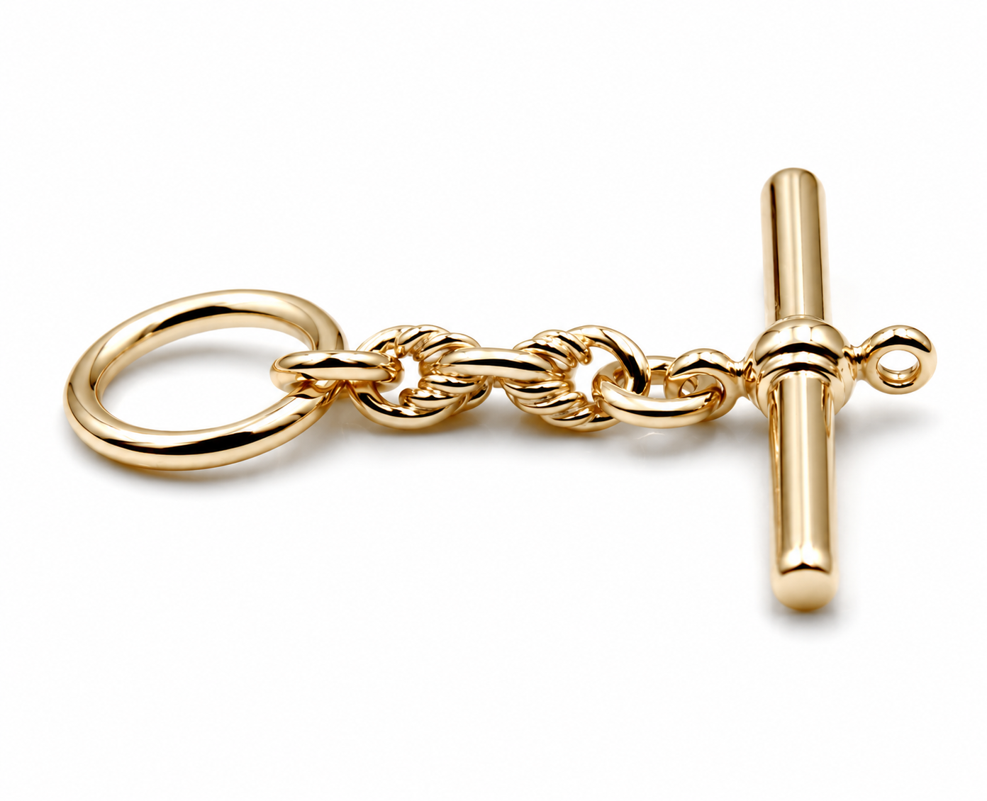 Genuine 9k 9ct 375 Yellow, Rose or White Gold Fancy T Bar T-Bar for Albert Chain Necklace