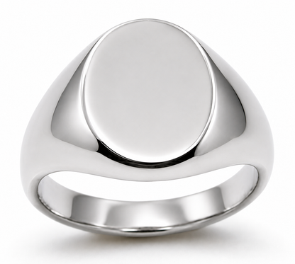 Kaedesigns Genuine 9kt 9ct 375 Yellow, Rose or White Gold Full Solid Heavy Signet Ring 318 - Choose your size