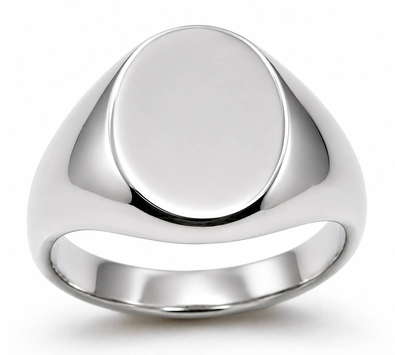 Genuine Size S Sterling Silver 925 Solid Heavy Signet Ring