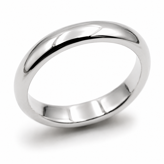 Genuine 9ct 9kt 375 White Gold 2.5mm Wide Wedding Band Ring - Choose your ring size H to P