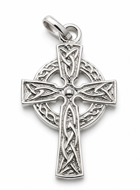 Genuine Sterling Silver 925 Celtic Cross Pendant