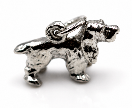 Kaedesigns 3D Genuine Sterling Silver 925 Cocker Spaniel Dog Charm / Pendant