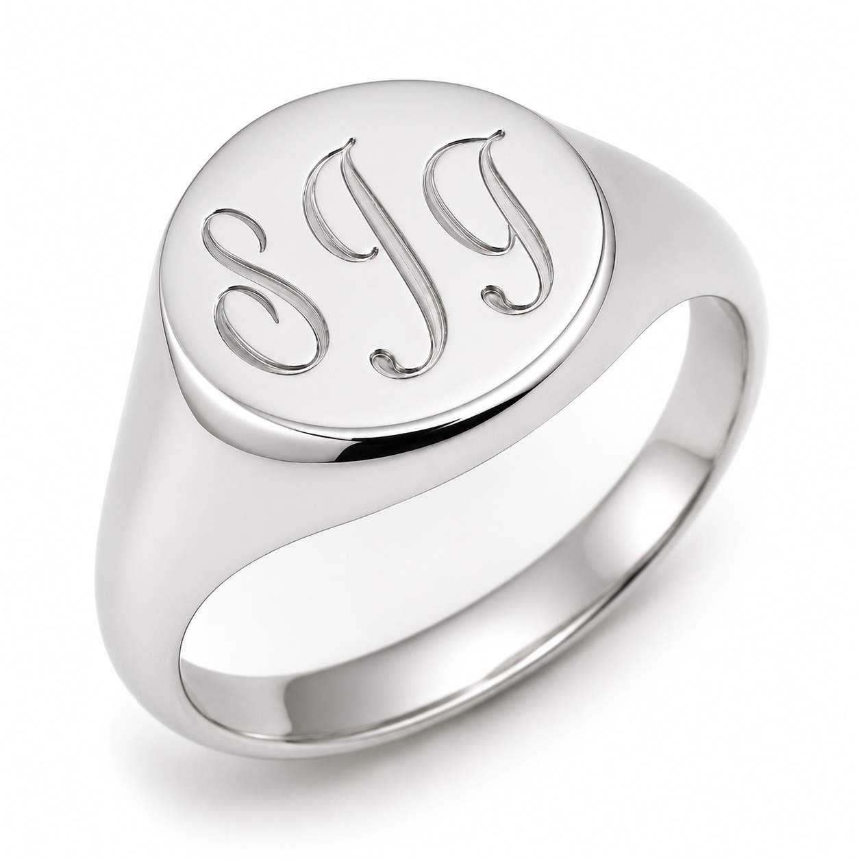 Genuine 9ct 9k 375 Yellow, Rose or White Gold Oval Signet Ring + Engraving - Choose your size I to P