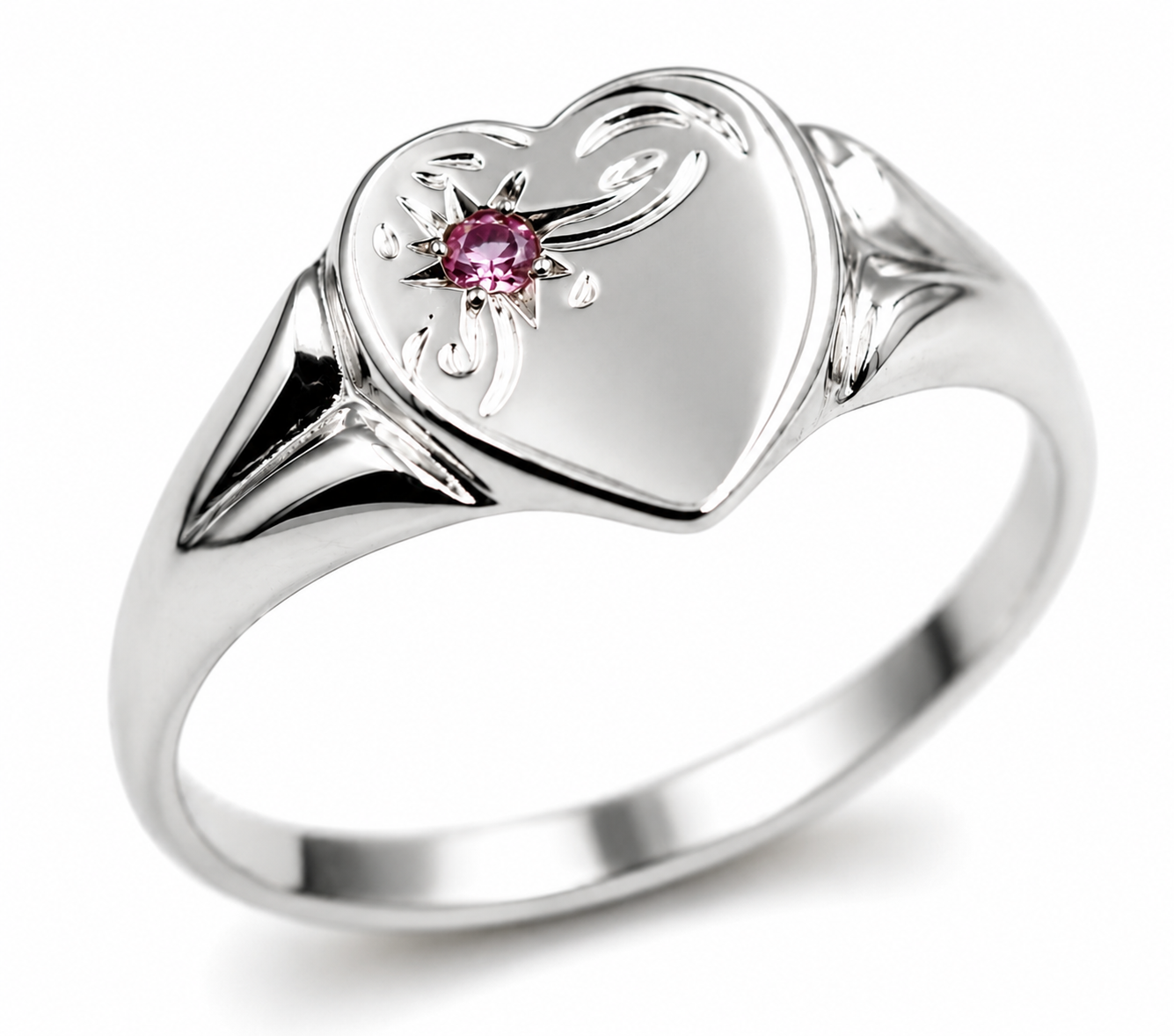 Genuine 9ct 9K Yellow, Rose or White Gold Ruby (Birthstone- July) Signet Ring 265